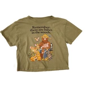 Smokey Bear Cute Cropped T-Shirt